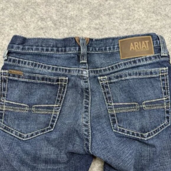 Ariat Jeans Mens 31X30 Blue Denali M7 Straight Leg Slim Fit Western Workwear - Picture 6 of 14